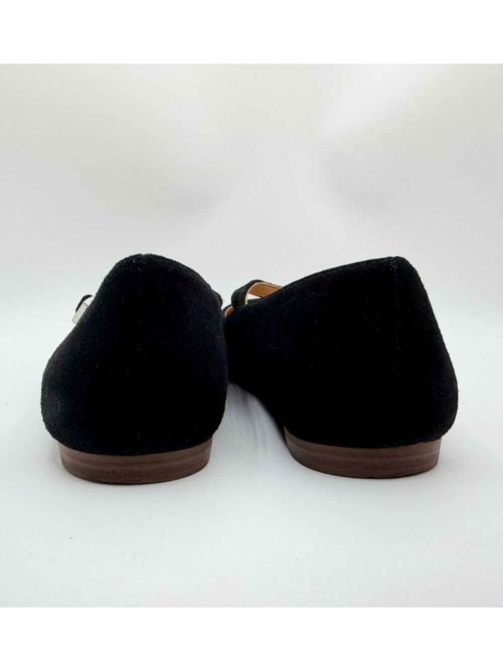 Crown Vintage Sillani Mary Jane Flats Women Size 7.5M Black Leather Preppy - Picture 10 of 13